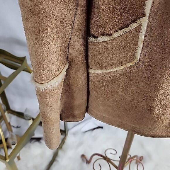 Vintage Cabin Core Leather P.B.D. Coat Shearling Rancher Marlboro - Picture 5 of 16